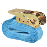 vidaXL Tie-down Straps 0.8 ton 6mx25mm blue 4 pcs