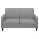 vidaXL Tweezitsbank 135x65x76 cm lichtgrijs