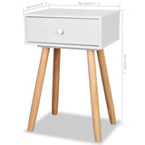 vidaXL Nachtkastjes 2 st 40x30x61 cm massif vert foncé
