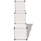 vidaXL Storage Cabinet with 6 Compartments White