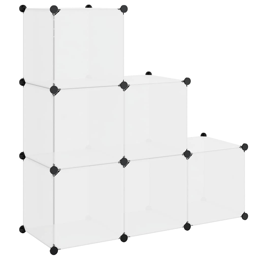 vidaXL Storage Cabinet with 6 Compartments White
