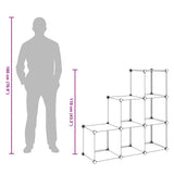 vidaXL Storage Cabinet with 6 Compartments White