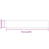 vidaXL Vloerplanken 36 pcs Bois brut 5,02 m² PVC