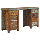 vidaXL Bureau 140x50x77 cm bois recyclé massif