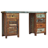 vidaXL Bureau 140x50x77 cm bois recyclé massif