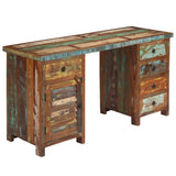 vidaXL Bureau 140x50x77 cm bois recyclé massif