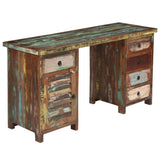 vidaXL Bureau 140x50x77 cm bois recyclé massif