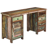 vidaXL Bureau 140x50x77 cm bois recyclé massif