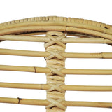vidaXL Dining Chairs 2 pcs natural rattan