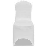 vidaXL Stretch Chair Covers White 100 pcs