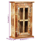 vidaXL Wandkast 44x21x72 cm massief gerecycled hout