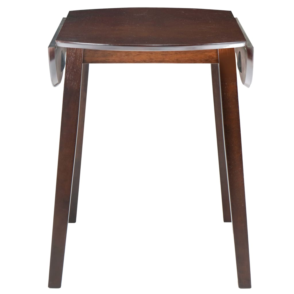 vidaXL Folding Dining Table Round MDF Brown