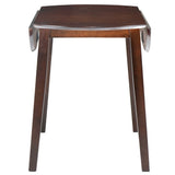 vidaXL Folding Dining Table Round MDF Brown