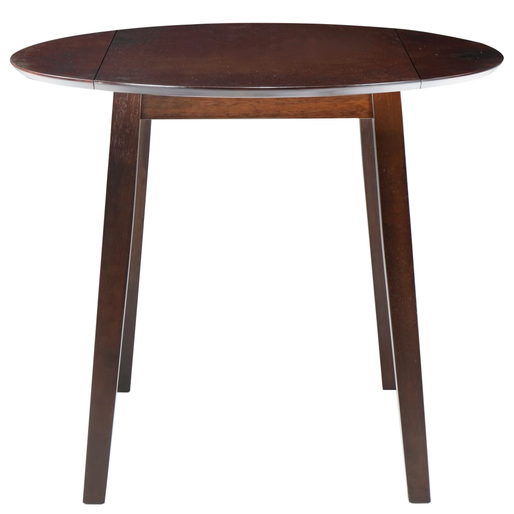 vidaXL Folding Dining Table Round MDF Brown