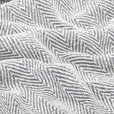 vidaXL Herringbone Plaid 125x150 cm cotton grey