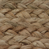 vidaXL Rug round 90 cm braided jute