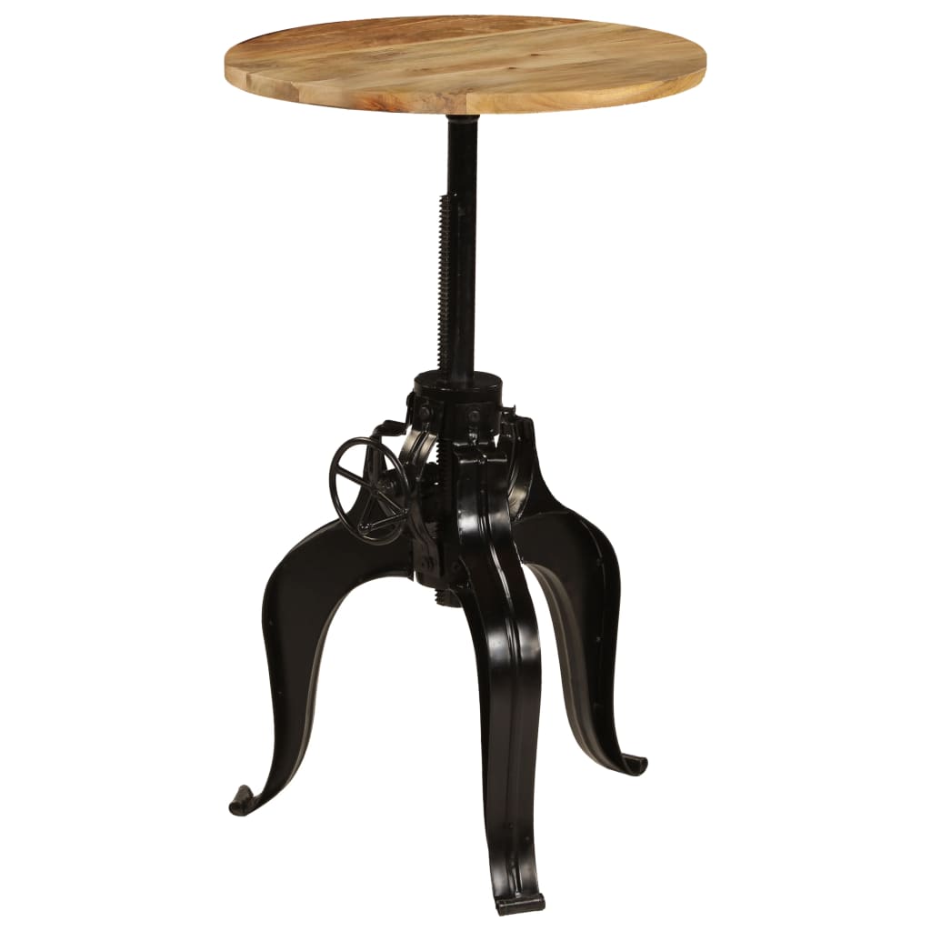 vidaXL Bar table 60x(76-110) cm solid mango wood