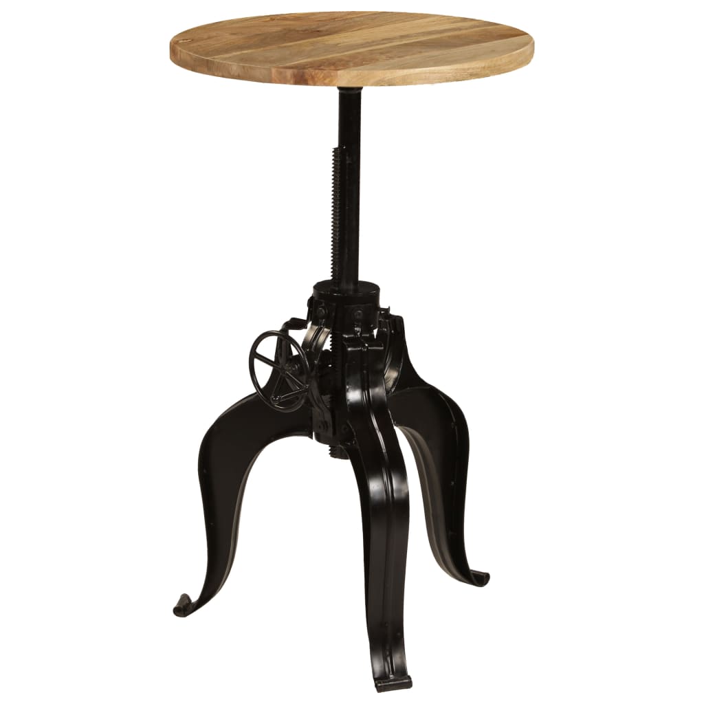 vidaXL Bar table 60x(76-110) cm solid mango wood