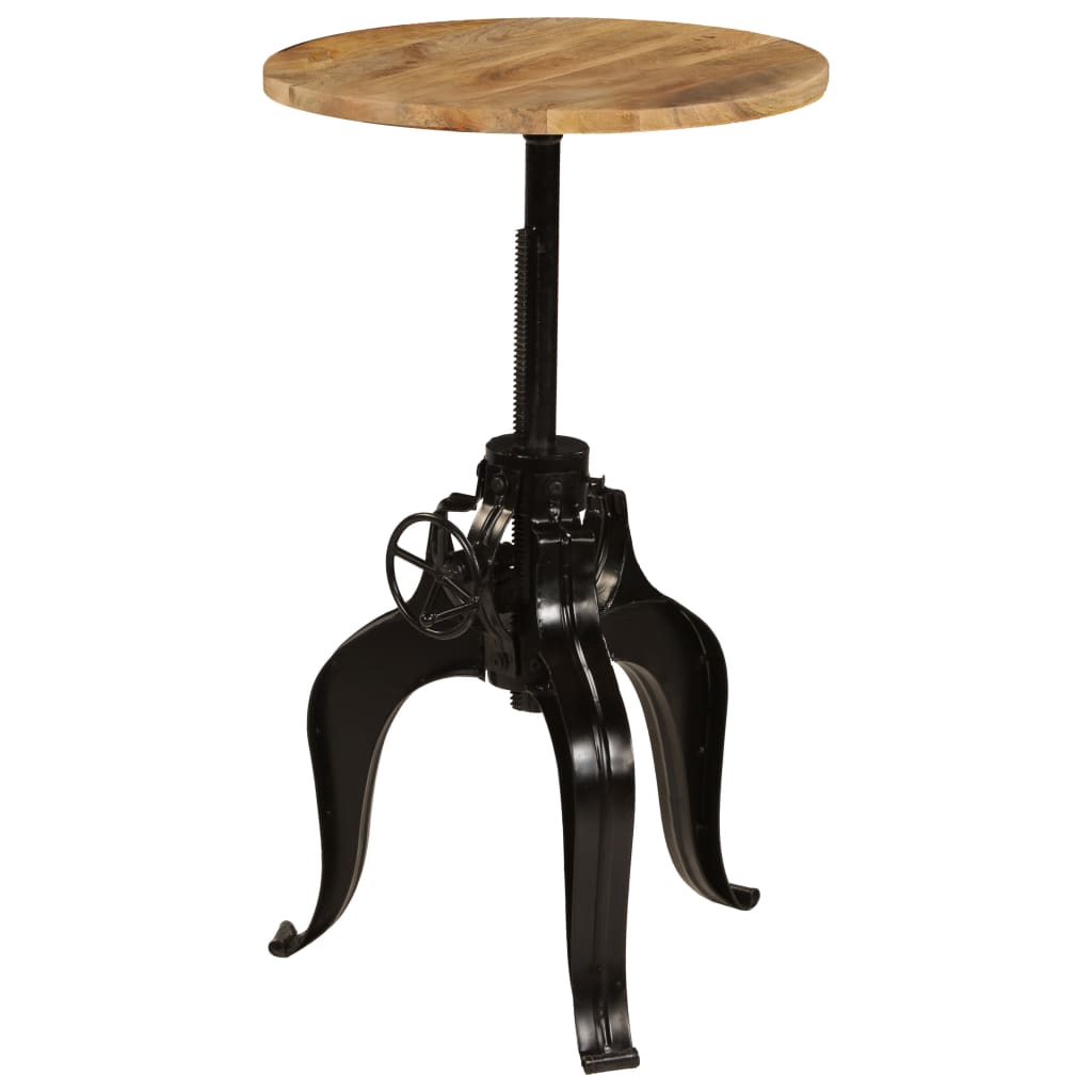 vidaXL Bar table 60x(76-110) cm solid mango wood