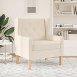 vidaXL Fabric Armchair Cream