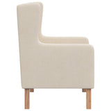 vidaXL Fabric Armchair Cream