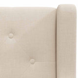 vidaXL Fabric Armchair Cream