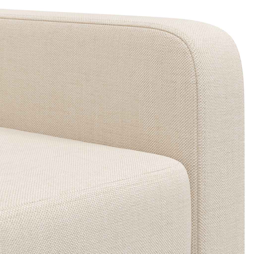 vidaXL Fabric Armchair Cream