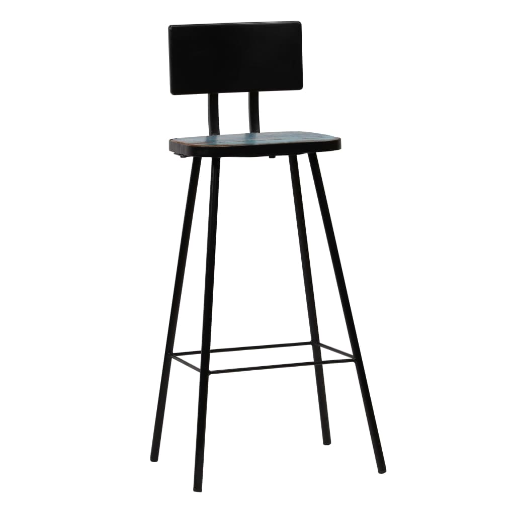 vidaXL Bar Stools 2 pcs Solid Reclaimed Wood