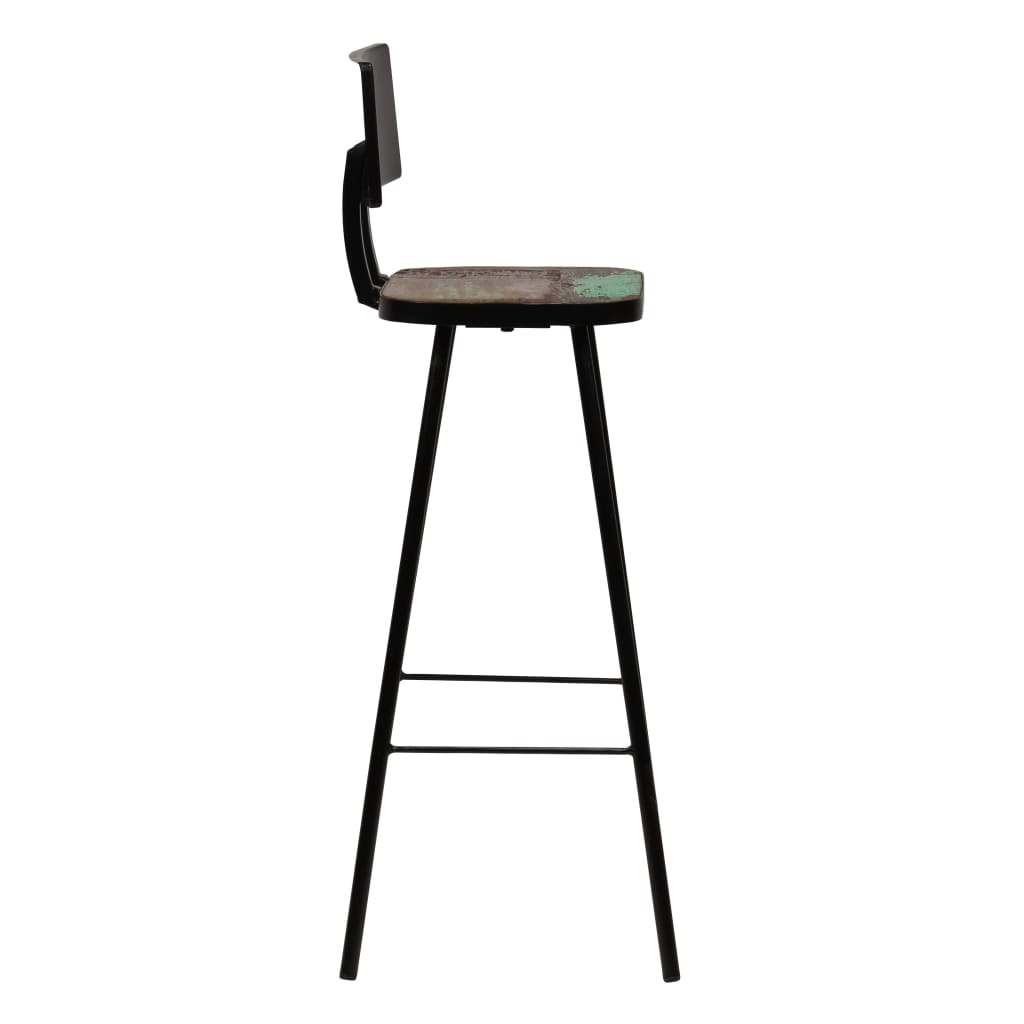 vidaXL Bar Stools 2 pcs Solid Reclaimed Wood