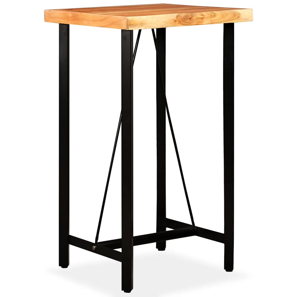 vidaXL Bar Table 60x60x107 cm Solid Acacia Wood