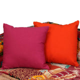 vidaXL Two-Seater Modular Patchwork Fabric Pouf
