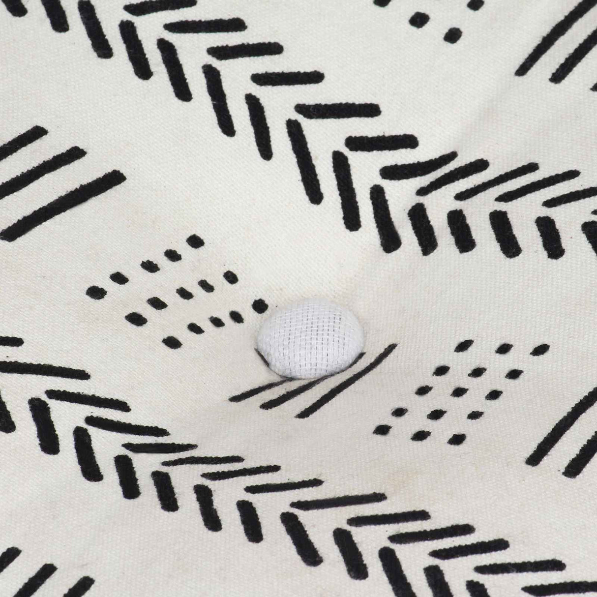 vidaXL Pouffes Geometric Grey and White 40 x 40 x 40 cm Fabric