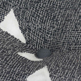 vidaXL Pouffes Geometric Grey and White 40 x 40 x 40 cm Fabric