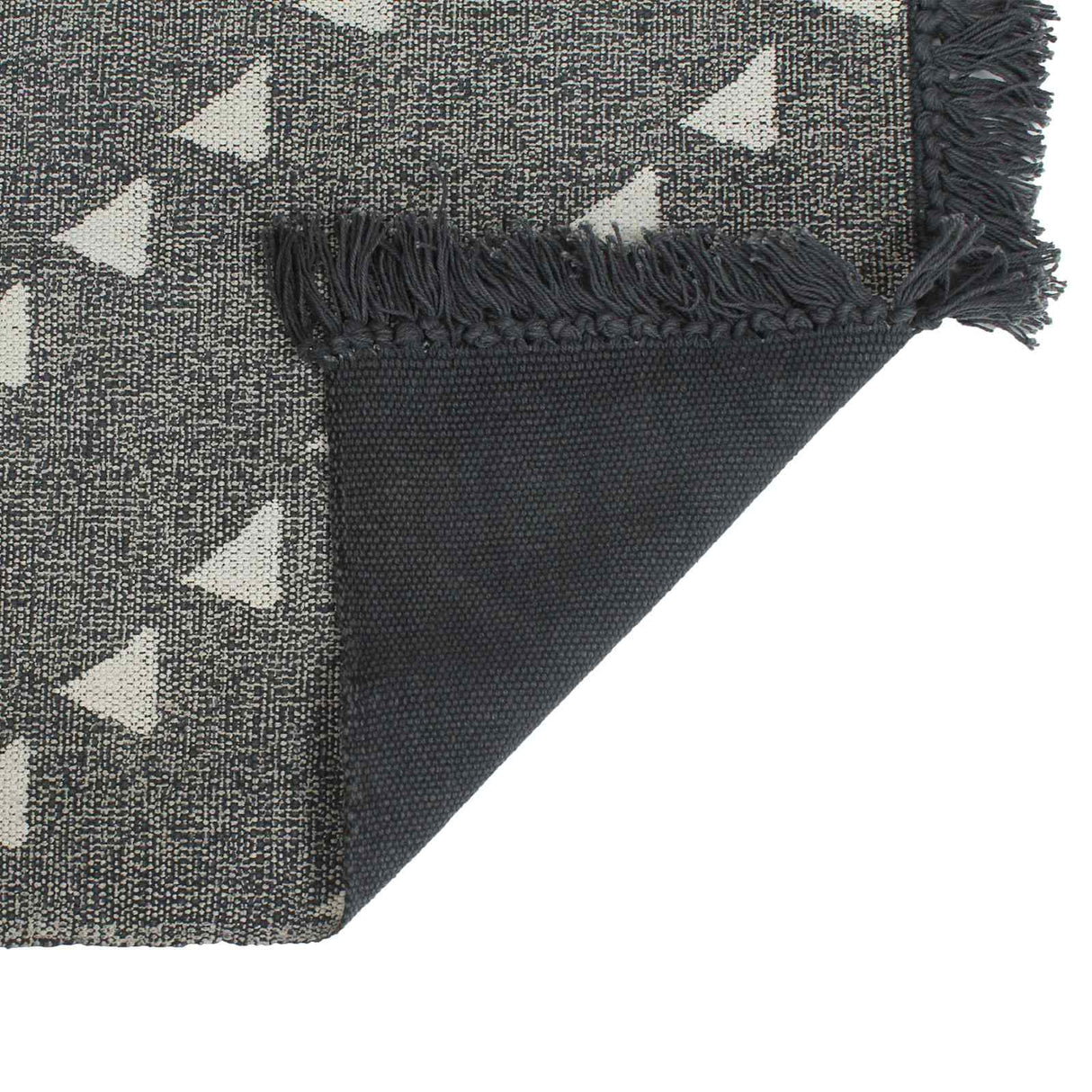 vidaXL Pouffes Geometric Grey and White 40 x 40 x 40 cm Fabric