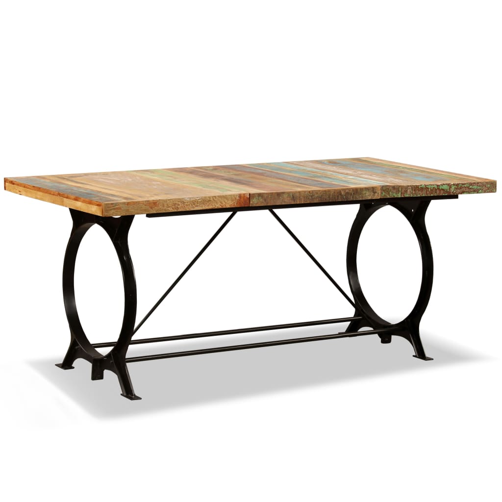vidaXL Eettafel 180 cm massief gerecycled hout