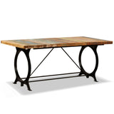 vidaXL Eettafel 180 cm massief gerecycled hout