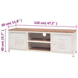 vidaXL TV cabinet 120x30x40 cm white