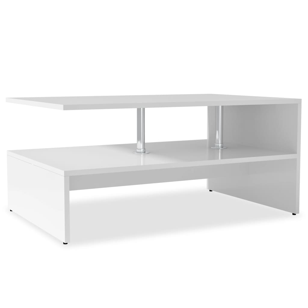 vidaXL Coffee table 90x59x42 cm engineered wood white