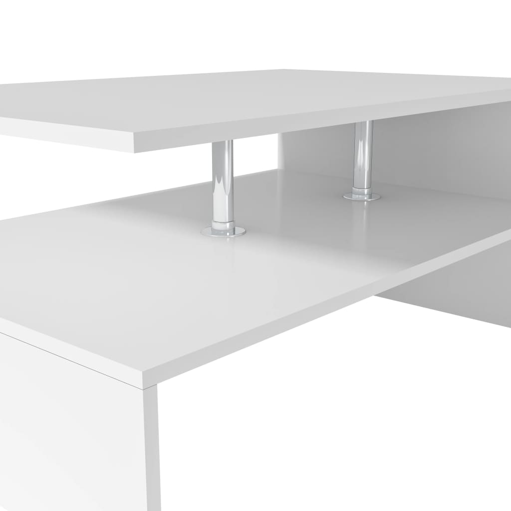 vidaXL Coffee table 90x59x42 cm engineered wood white