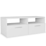 vidaXL TV Cabinet 95x35x36 cm Engineered Wood White