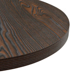 vidaXL Bistrotafel rond 60x75 cm MDF en staal donker essenkleur