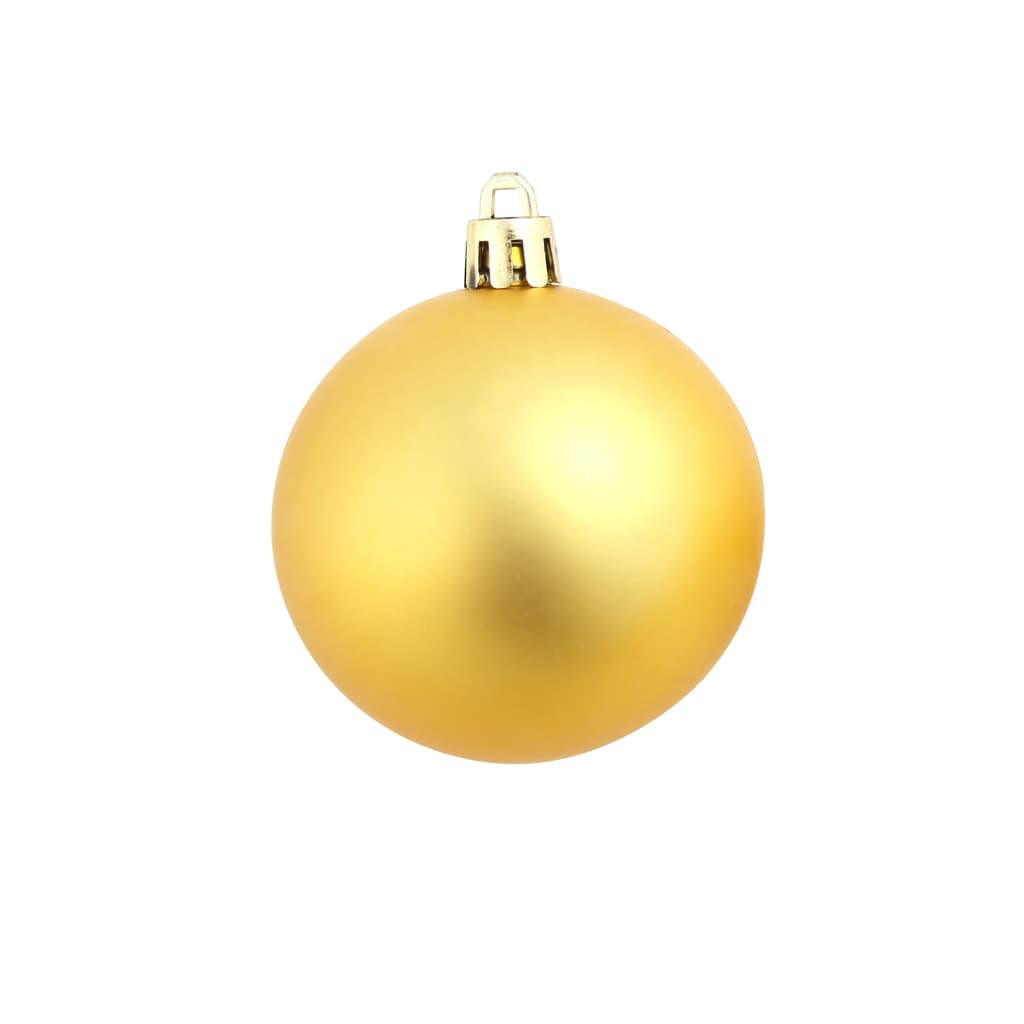 vidaXL 100-piece Christmas Ball Set 3/4/6 cm Gold