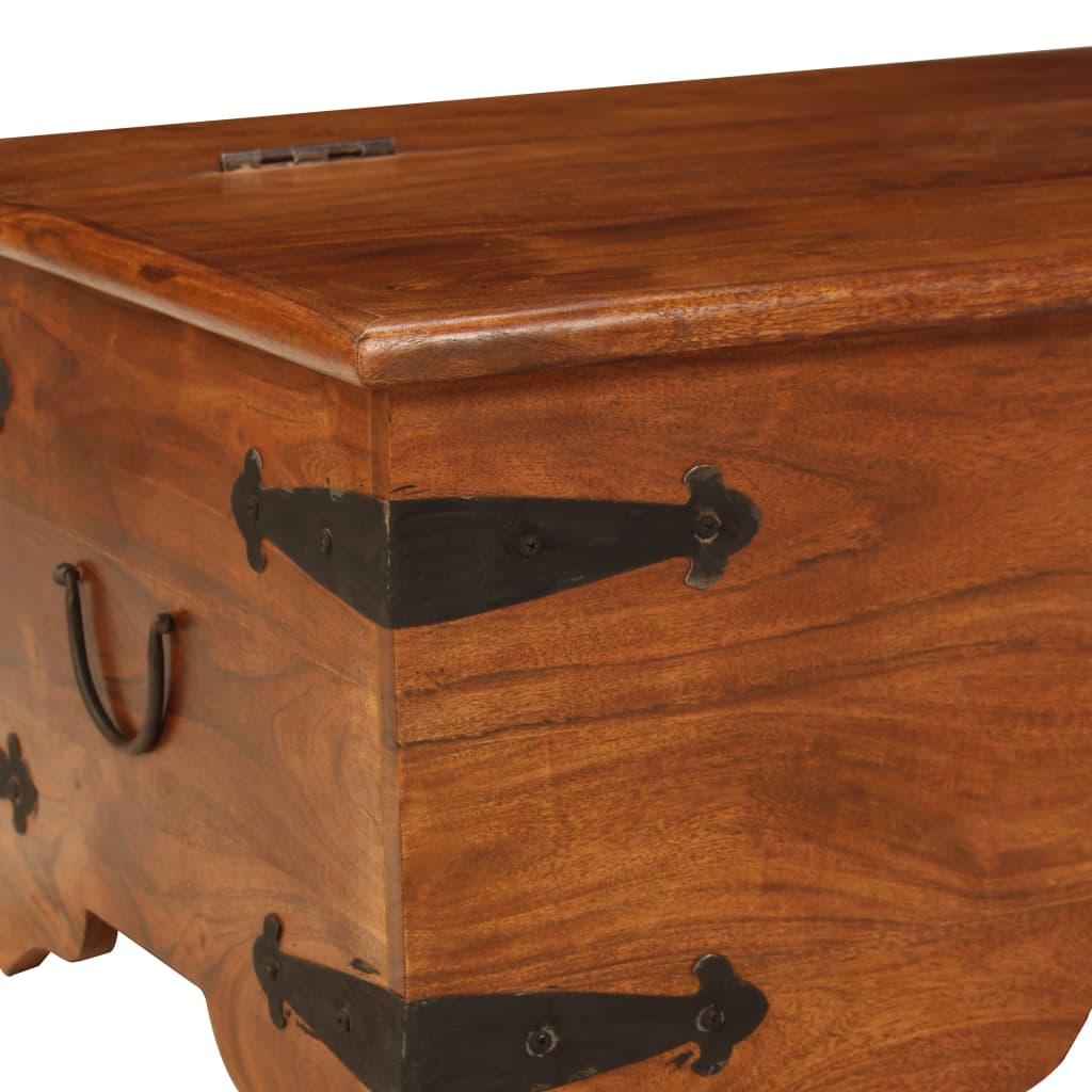 vidaXL Coffee Table 110x55x35 cm Solid Acacia Wood with Honey Finish