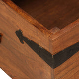 vidaXL Coffee Table 110x55x35 cm Solid Acacia Wood with Honey Finish