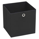vidaXL Storage Boxes 4 pcs 32x32x32 cm non-woven fabric black