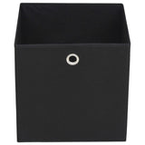 vidaXL Storage Boxes 4 pcs 32x32x32 cm non-woven fabric black