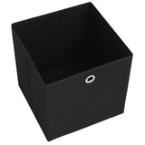 vidaXL Storage Boxes 4 pcs 32x32x32 cm non-woven fabric black