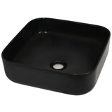 vidaXL Sink square white 39x39x13.5 cm ceramic