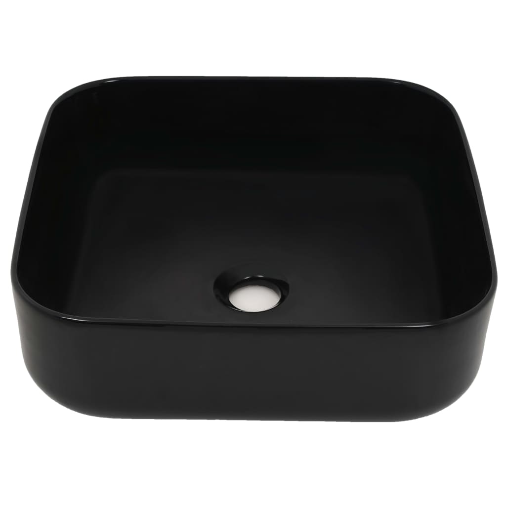 vidaXL Sink square white 39x39x13.5 cm ceramic