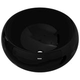 vidaXL Sink round 40x15 cm ceramic white